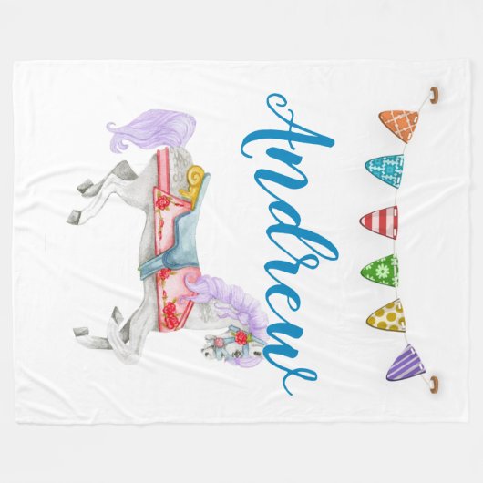 Benutzerdefinierte Vorlage für das Karussell Fleecedecke (Vorderseite (Horizontal))