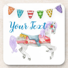 Benutzerdefinierte Vorlage für das Karussell Getränkeuntersetzer