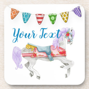 Benutzerdefinierte Vorlage für das Karussell Getränkeuntersetzer