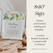 Benutzerdefinierte Vorlage für das Lemon-Brautpart Poster