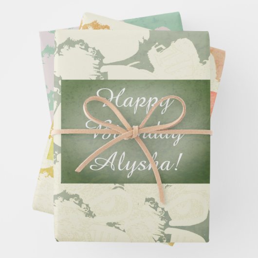 Benutzerdefinierte Vorlage für den Jeden Anlaß-Blu Geschenkpapier Set (Beispiel)