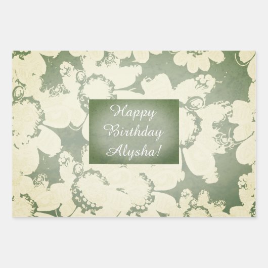 Benutzerdefinierte Vorlage für den Jeden Anlaß-Blu Geschenkpapier Set (Vorderseite)