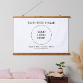 Benutzerdefinierte Vorlage für Ihr Firmenlogo hinz Wandteppich Mit Holzrahmen (Schlafzimmer)