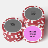 Benutzerdefinierte Vorlage für Ihre eigene Pokerchips (Stapel)