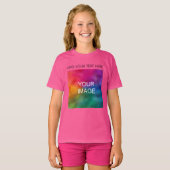 Benutzerdefinierte Vorlage Hinzufügen von BildGirl T-Shirt (Vorne ganz)
