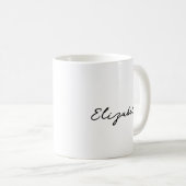 Benutzerdefinierte Vorlage Ihr Name hier eingegebe Kaffeetasse (VorderseiteRechts)