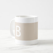 Benutzerdefinierte Vorlage Initialen Moderne Monog Kaffeetasse (Vorderseite Links)