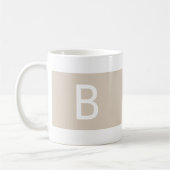 Benutzerdefinierte Vorlage Initialen Moderne Monog Kaffeetasse (Links)