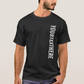 Benutzerdefinierte Vorlage Mens Modern Big Schrift T-Shirt (Vorderseite)