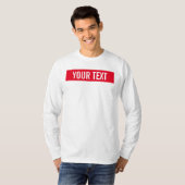 Benutzerdefinierte Vorlage Mens Modern Long Sleeve T-Shirt (Vorne ganz)