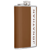 Benutzerdefinierte Vorlage Moderne Elegante einfac Flachmann (Rechts)