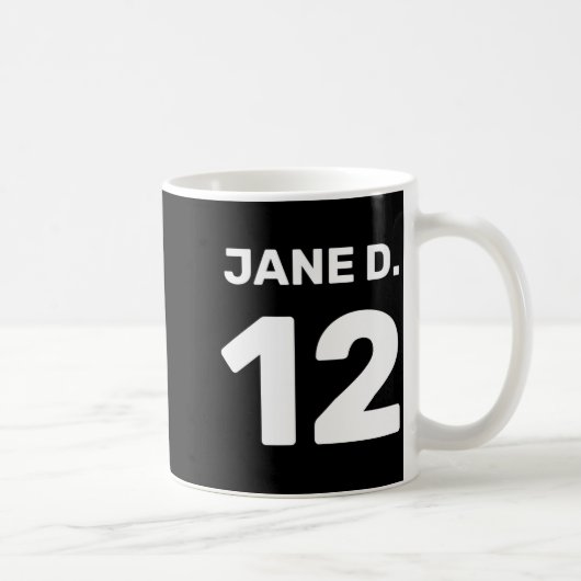 Benutzerdefinierte Vorlage Teamkleidung Vorder- un Kaffeetasse (Rechts)