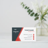 Benutzerdefinierte Vorlage Visitenkarte (Stehend Vorderseite)