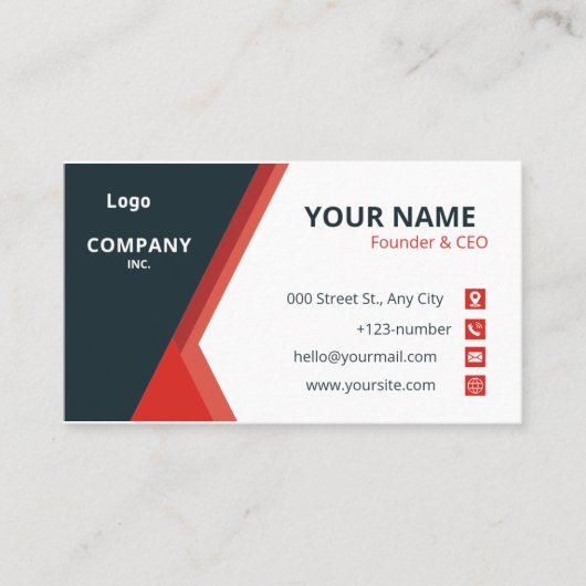 Benutzerdefinierte Vorlage Visitenkarte (Vorderseite)