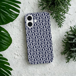 Benutzerdefinierte Vorlagen für Alphabet-Textmuste iPhone 16 Hülle