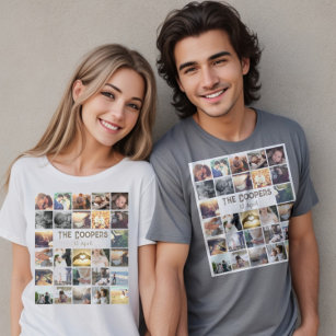 Benutzerdefinierte Vorlagencollage und Foto T-Shirt