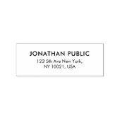 Benutzerdefinierte Vorlagenname-Rücksendeadresse l Gummistempel (Prägung)