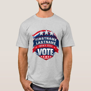 Benutzerdefinierte Wahlkampagne Vorlage T-Shirt