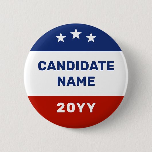 Benutzerdefinierte Wahlkampfrunde Knöpfe Button (Vorderseite)