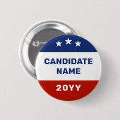 Benutzerdefinierte Wahlkampfrunde Knöpfe Button (Vorne & Hinten)