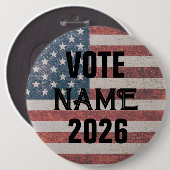 BENUTZERDEFINIERTE WAHLKAMPFSCHALTFLÄCHEN USA BUTTON (Vorne & Hinten)