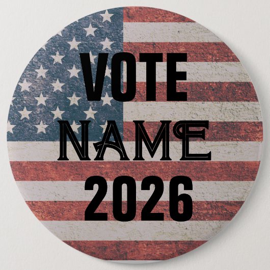 BENUTZERDEFINIERTE WAHLKAMPFSCHALTFLÄCHEN USA BUTTON (Vorderseite)