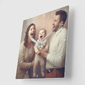 Benutzerdefinierte Wall-Uhr (Eigenes Foto und/oder Quadratische Wanduhr (Winkel)