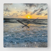 Benutzerdefinierte Wall-Uhr (Eigenes Foto und/oder Quadratische Wanduhr (Vorderseite)