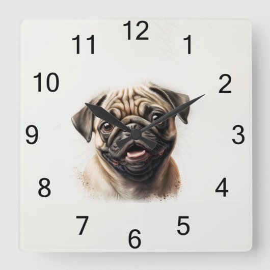 Benutzerdefinierte Wall-Uhr (Eigenes Foto und/oder Quadratische Wanduhr (Vorderseite)