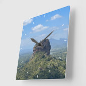 Benutzerdefinierte Wall-Uhr (Eigenes Foto und/oder Quadratische Wanduhr (Winkel)