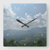 Benutzerdefinierte Wall-Uhr (Eigenes Foto und/oder Quadratische Wanduhr (Vorderseite)