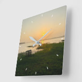 Benutzerdefinierte Wall-Uhr (Eigenes Foto und/oder Quadratische Wanduhr (Winkel)