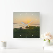 Benutzerdefinierte Wall-Uhr (Eigenes Foto und/oder Quadratische Wanduhr (Zuhause)