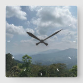 Benutzerdefinierte Wall-Uhr (Eigenes Foto und/oder Quadratische Wanduhr (Vorderseite)