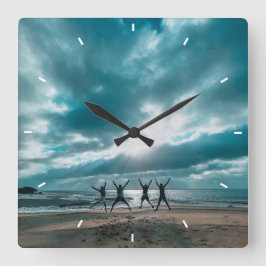 Benutzerdefinierte Wall-Uhr (Eigenes Foto und/oder Quadratische Wanduhr