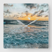 Benutzerdefinierte Wall-Uhr (Eigenes Foto und/oder Quadratische Wanduhr (Vorderseite)