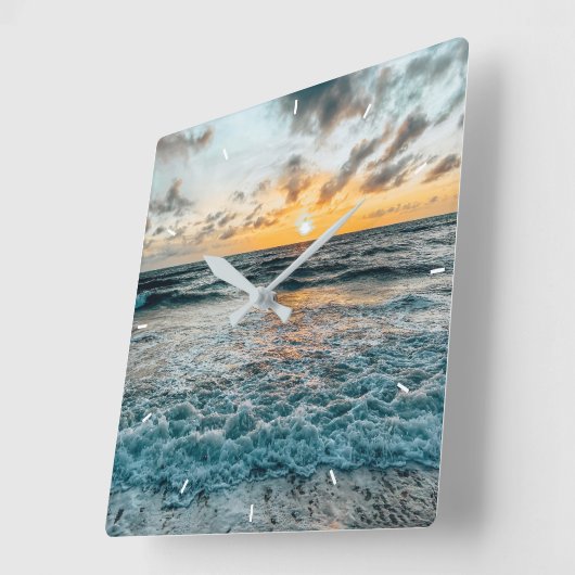 Benutzerdefinierte Wall-Uhr (Eigenes Foto und/oder Quadratische Wanduhr (Winkel)