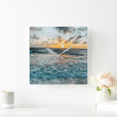 Benutzerdefinierte Wall-Uhr (Eigenes Foto und/oder Quadratische Wanduhr (Zuhause)