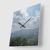 Benutzerdefinierte Wall-Uhr (Eigenes Foto und/oder Quadratische Wanduhr (Winkel)