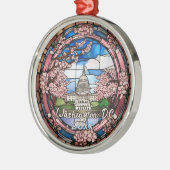 Benutzerdefinierte Washington DC datierte Kirschbl Ornament Aus Metall (Links)