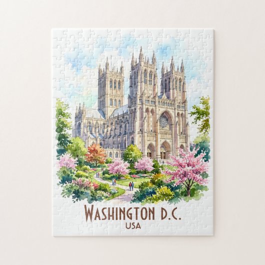 Benutzerdefinierte Washington-Kathedrale Religiöse Puzzle (Vertikal)