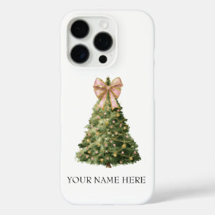 Benutzerdefinierte Wasserfarben-Weihnachtsbaum-Hül iPhone 16 Pro Hülle