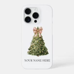 Benutzerdefinierte Wasserfarben-Weihnachtsbaum-Hül iPhone 16 Pro Hülle