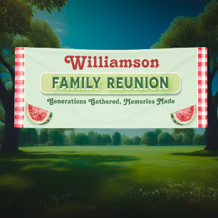 Benutzerdefinierte Wassermelonen-Picknick-Grill-Fa Banner