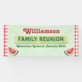 Benutzerdefinierte Wassermelonen-Picknick-Grill-Fa Banner (Horizontal)