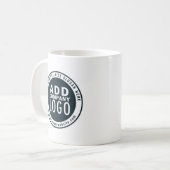 Benutzerdefinierte Website-Adresse des Firmenlogos Kaffeetasse (Vorderseite Links)