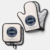 Benutzerdefinierte Website für das Logo eines Unte Ofenhandschuh & Topflappen-Set (Vorderseite/Rückseite)