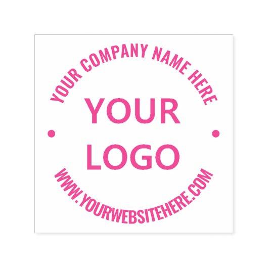 Benutzerdefinierte Website für den Firmennamen Run Permastempel (Design)