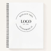 Benutzerdefinierte Website für große Unternehmen Notizblock (Vorderseite)