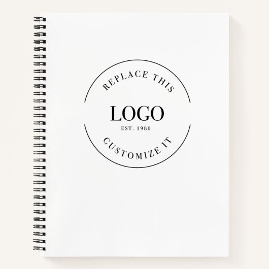 Benutzerdefinierte Website für große Unternehmen Notizblock (Vorderseite)